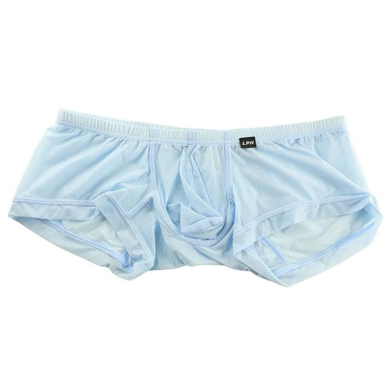 

La Pomme Boxer GUS с 3D-карманом и Сделано в Доступно в двух средних и саксовых мужских брифах, Ткань, Прозрачный, Ультратонкий, Мягкий, Низкая посадка спереди, Япония,