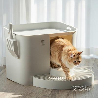 Kedi – Kediler için açık ve kapalı tuvaletler