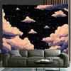 Clouds and Stars Anime Tapestry, Fantasy Galaxy Wall Hanging Decor for Bedroom, Living Room, Dorm, Gifts