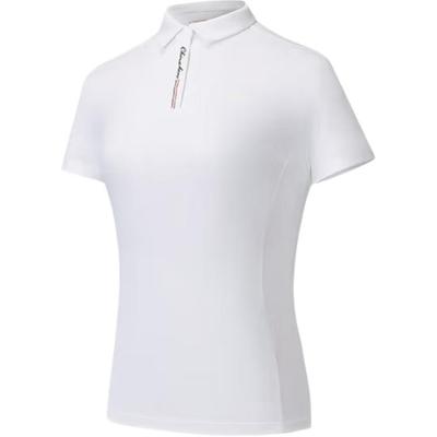 Training Series Letter Soft Comfortable Breathable Versatile Casual Short Sleeve Polo Shirt Women Tops 162537104-1