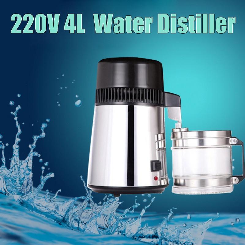 750W 4L Stainless Steel Dental / Medical Water Distiller Pure Purifier Filter Water Distiller Machine