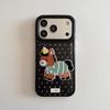 Applicable To Apple 17PROMAX Embroidery Pony Polka Dot Mobile Phone Case iPhone16/15PRO Simple Cartoon 14P