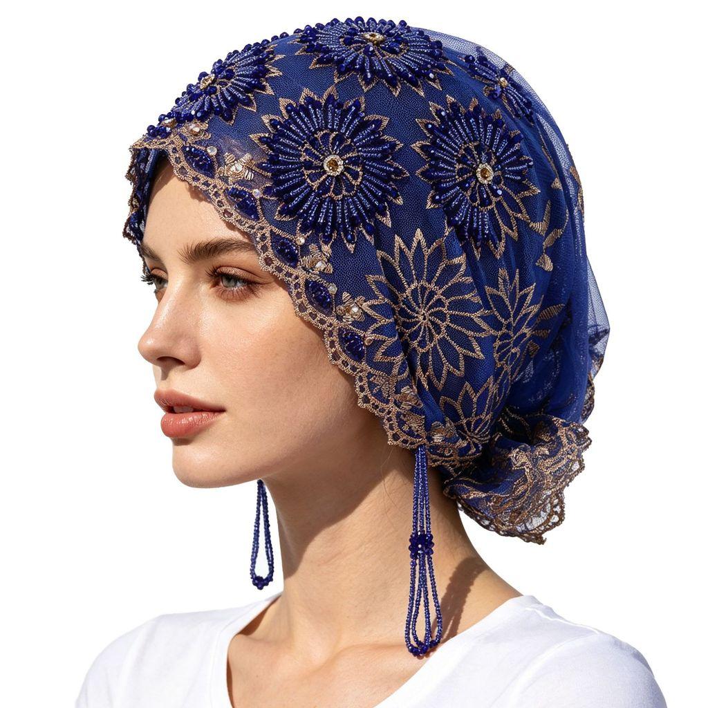 Style Embroidered Tassel Fish Tail Hat With Sunshade For Summer And Winter Fashion