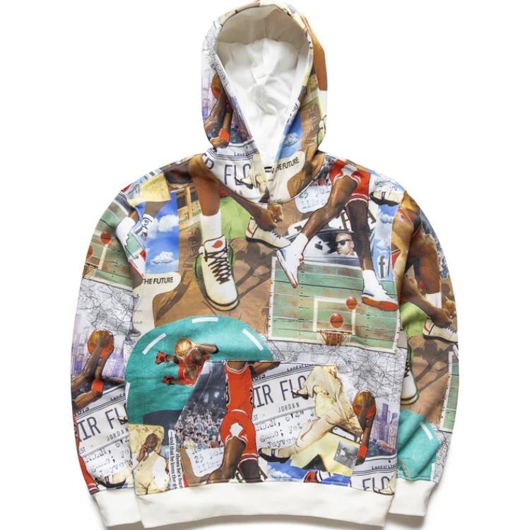 Air Jordan Brooklyn Fleece Printed Hoodie Multicolor Men s FV7297-133 XXL