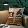 Cartoon M-Monchhichis Pillow Case Safe Custom Photo Pillow, Anti-fade Brushed Fleece Cushion, Maternal & Infant Safe.