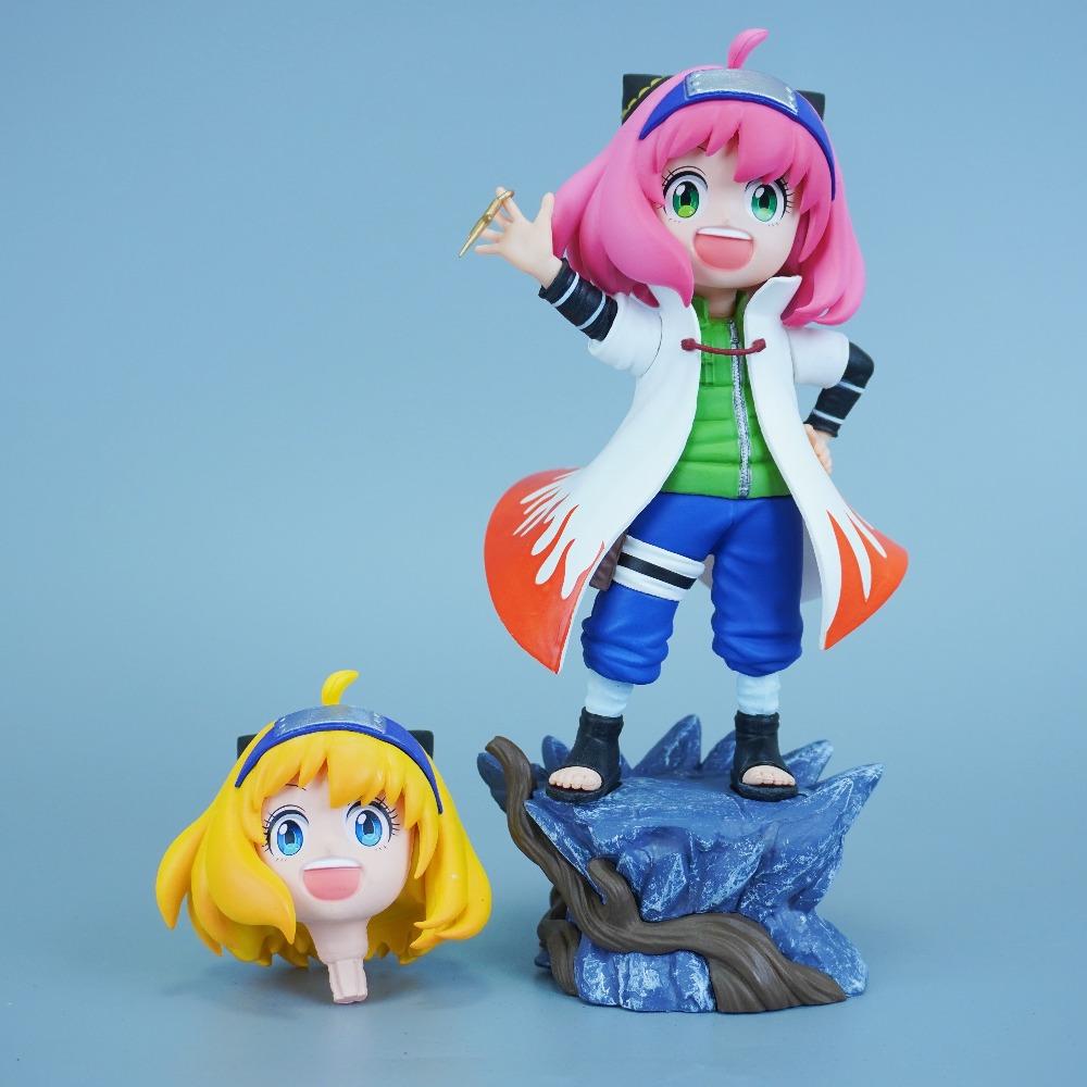 

19cm/7.48in Anime NARUTO Figure Anya Forger Cosplay Namikaze Minato Action Figures Pvc Statue Collection Model Toys Gifts