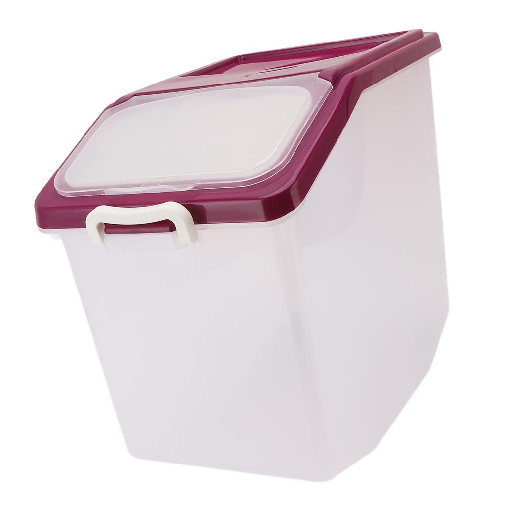 Rice Container PP Sealed Clear Rice Dispenser Flour Storage Bin with Cup for Kitchen Grain Dry Food Pet Food