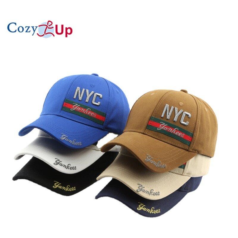 

Уютный Изогнутый Брим Бейсболка Открытый Алфавит NYC Вышивка Повседневный солнцезащитный крем Унисекс