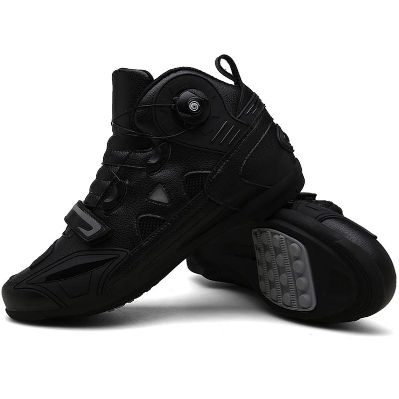 Unisex Buty Wysokie Buty Motocyklowe Obrotowy Guzik Motocyklowe Jazda Wyścigi Buty Terenowe