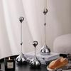 1/3pcs Silver Gold Black Candlestick Holder Romantic Candle Stand  Home Dining