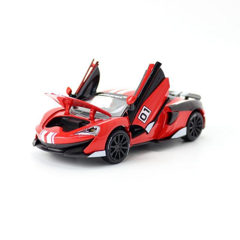 Alloy Mclaren 600lt Model Car With Light Sound And Inertia Control For Collectors