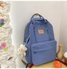 Schoolbag1011 new Japanese middle and high school student schoolbag women's large-capacity backpack simple outdoor commuter computer backpack