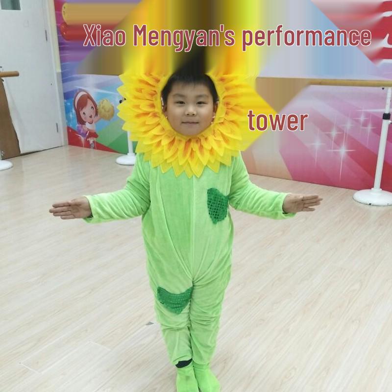 Sunflower Face-Revealing Flower Prop for Sports and Dance Ceremonies