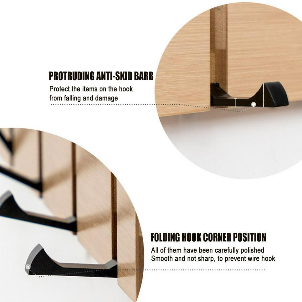 Neuer Mantelhaken Schlüsselhaken Halter Schlafzimmertür Hut Kleiderständer 4/5/6 Haken Holz Wandaufhänger Mantelhaken Aufhänger Küche Toilettenhaken