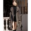 Sisui Nianhua Women's Elegant Wool Blend Overcoat