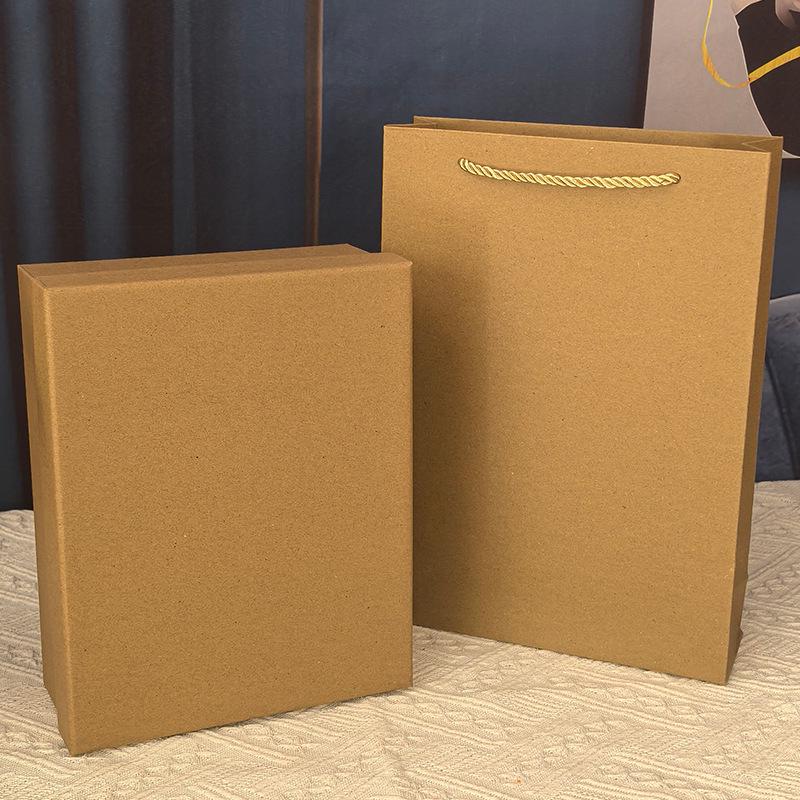 Kraft Paper Gift Box: Customizable Large Birthday or Clothing Packaging