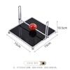 Metal Upright Square Tissue Box with Ball, Hotel Restaurant Decoration Napkin Holder, Wet Wipe Dispenser, Scandinavian Style