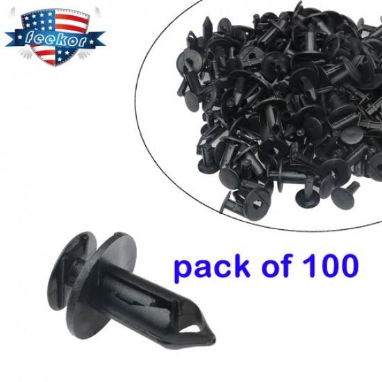 100pcs Push Pin Retainer Clips for 2007-2015 Jeep Wrangler Grand Cherokee