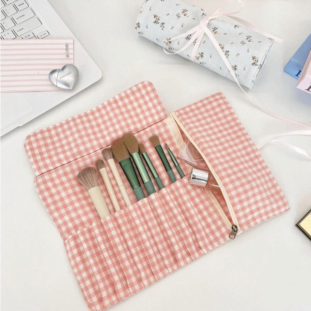 Large Capacity Makeup Brush Bag Convenient Makeup Brush Organizer Cosmetic Storage Bag  Household