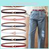 Women Simple Chic Belt With Metal Triangle Buckle For Dress And Formal Attire