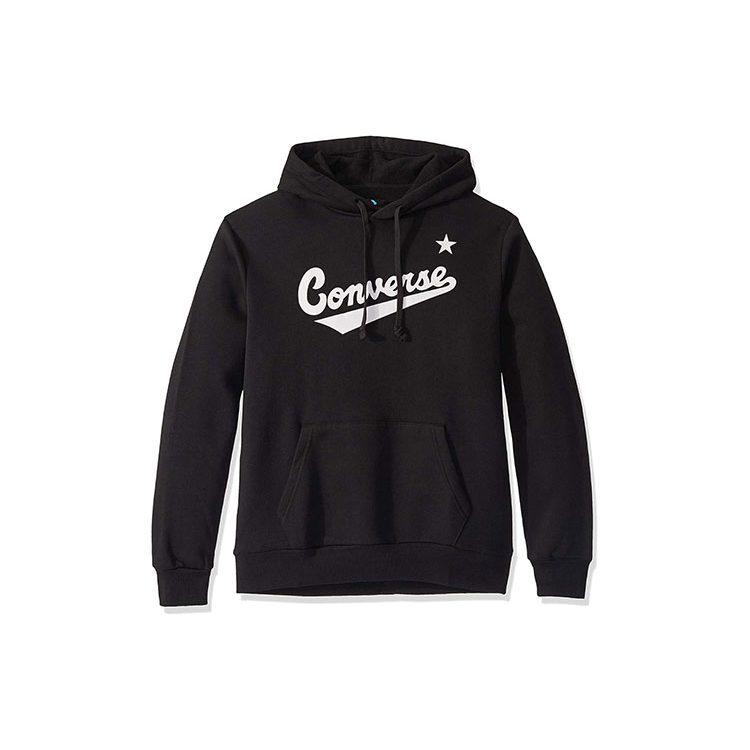 Converse Sweatshirts Men's Black Hooded Moderate Regular 10019004-A01