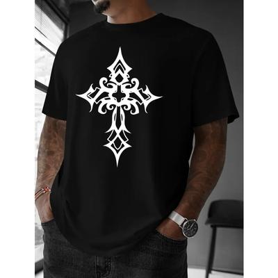 Europäische Größen Herren Lässiges Sommer-T-Shirt Kurzarm Mode Einfach Streetstyle Europäische und Amerikanische Mode Paar