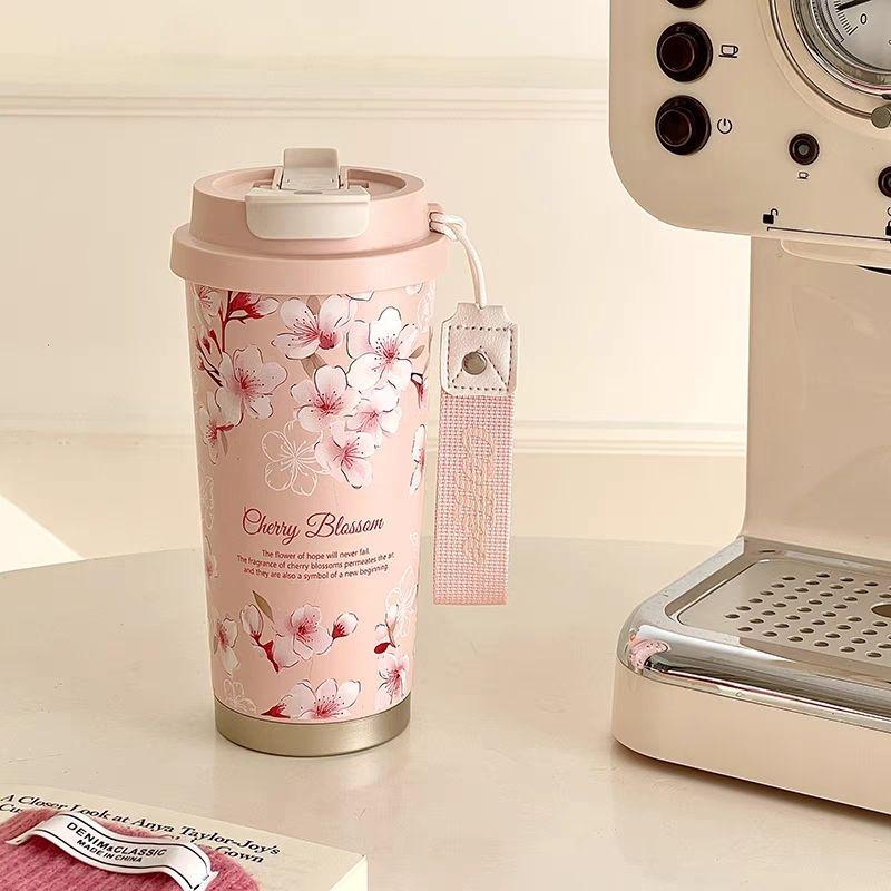 316 Stainless Steel Insulated Coffee Cup with Straw for Men, Women, and Students