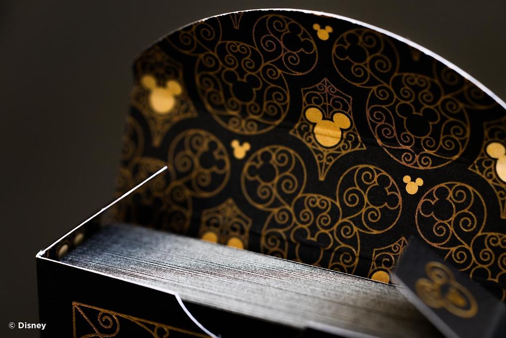 Bicycle Disney Mickey Mouse inspired black and gold playing cards.