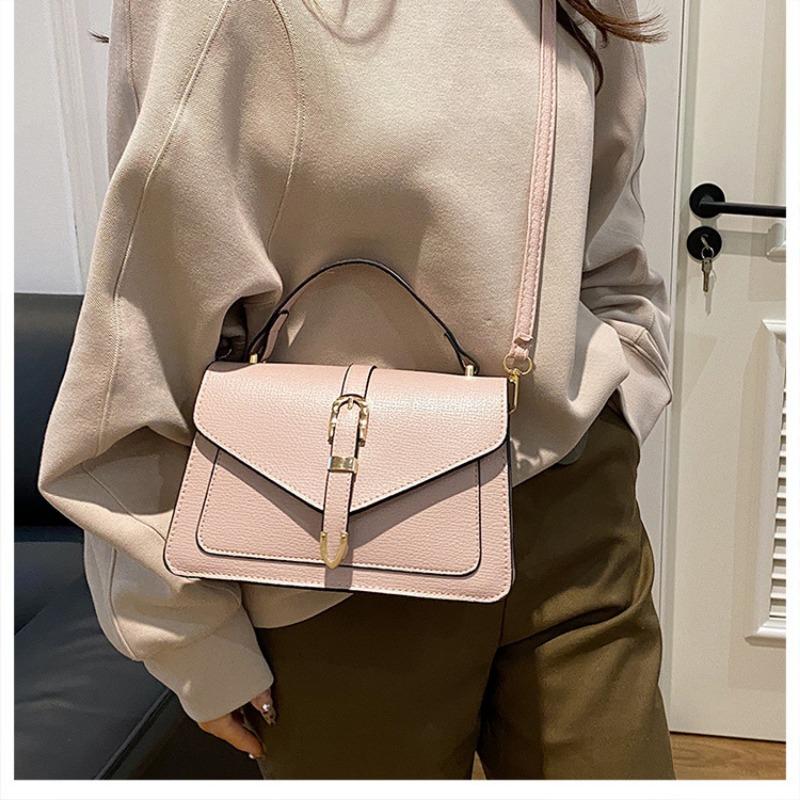 Women Minimalist Casual Small Square Crossbody Shoulder Bag For Daily Commuting