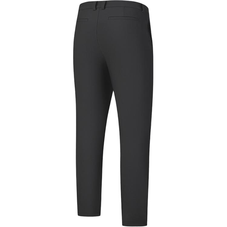 FILA Golf Series Solid Color Fleece Comfortable High Elastic Knitted Sports Pants Men bottoms Black A11M515601F-BK