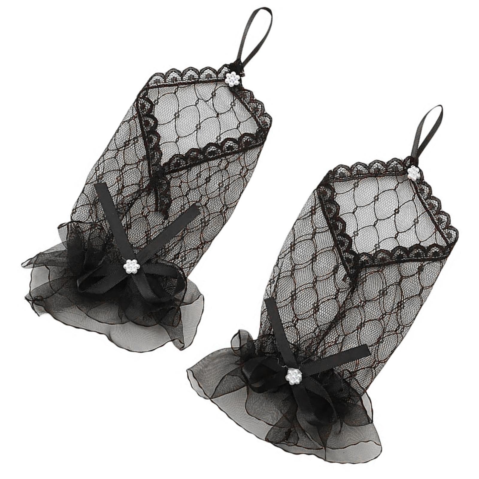 

Вечерние кружевные перчатки для ужина, выпускные перчатки, кружевные перчатки без пальцев для оперных женщин, дамский тематический выпускной костюм чёрный