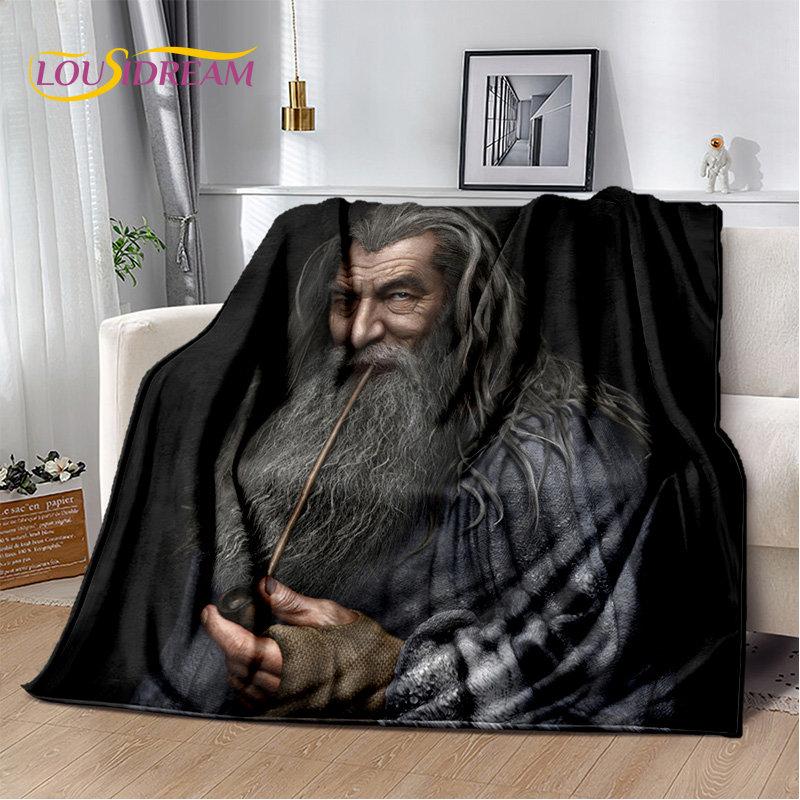L-Lord of the Rings H-Hobbit Soft Plush Blanket,Flannel Blanket Throw Blanket for Living Room Bedroom Bed Sofa Picnic Cover Kids