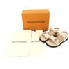 Great LOUIS VUITTON Sandals LV Sunset beige Monogram Jaguar Women 37 1AHNL4 Used