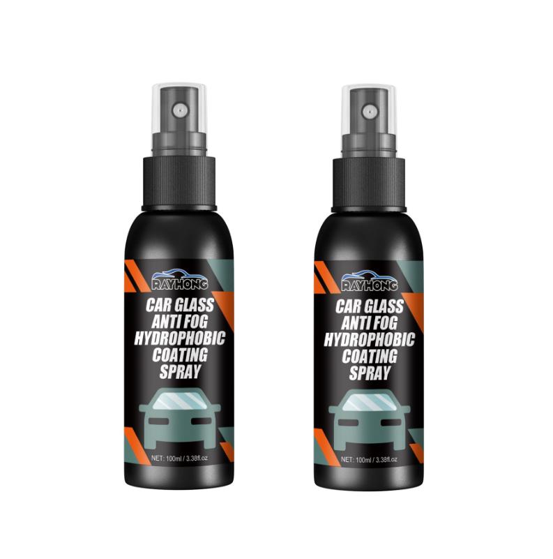 100ml Car Windshield Spray Anti Rain Coating Cleaner Stains Antifog Coating Liquid Auto Rearview Mirror Water Repellent Spray