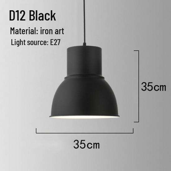 Retro Industrial Wrought Iron Pendant Lamp - Minimalist Style for Bars, Hotels, and Restaurants