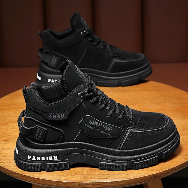 Herren Frühlings Atmungsaktive High-Top Freizeitschuhe - Rutschfest, Verschleißfest, Trendige Arbeitsschuhe