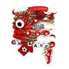 US, Canada and Mexico World Cup Bracelet Argentina, France and Mexico Fans Alphabet Soft Ceramic Football Match Bracelet