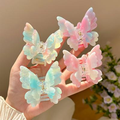 Fairy Butterfly Hair Claw Acetate Crab Hair Clip Summer Sweet Princess New Shark Clip for Women Girl Hairpin Hair Accessories