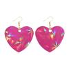 Heart Earring Resin Mold Jewelry Casting Mold Silicone Pendant Mould Holographics Epoxy Resin Mold for Keychain Crafts