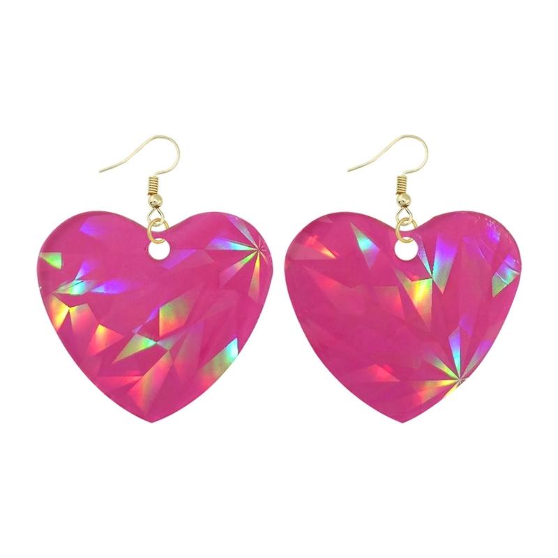 Heart Earring Resin Mold Jewelry Casting Mold Silicone Pendant Mould Holographics Epoxy Resin Mold for Keychain Crafts