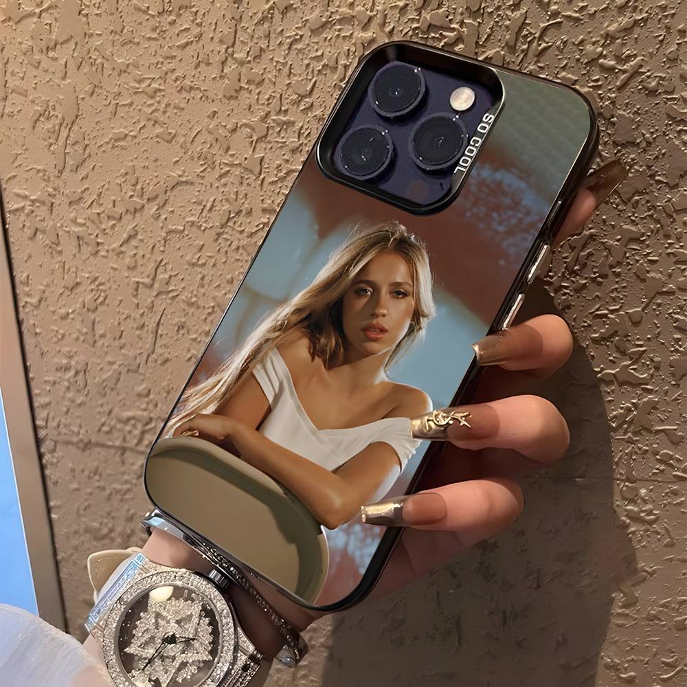 Tate Mcrae So Close To What För iPhone 17,16,15,14,13,12,11,Mini,Pro,E,SE4,XS,MAX Svart Godis Matt Fodral