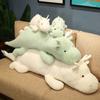 Cartoon Soft Little White Dragon Doll Plush Toy Little Green Dragon Doll Home Pillow Children'S Doll