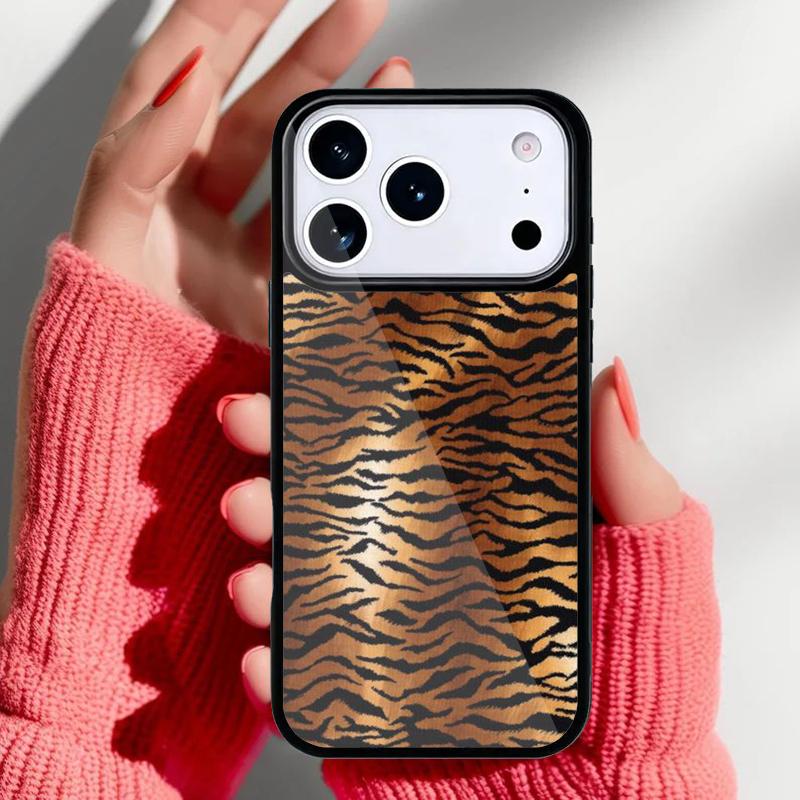 Tiger Zebra Leopard Phone Case for iPhone 17 Air 16e 15 14 13 Pro Max Back Cover for 12 11 Pro Coque