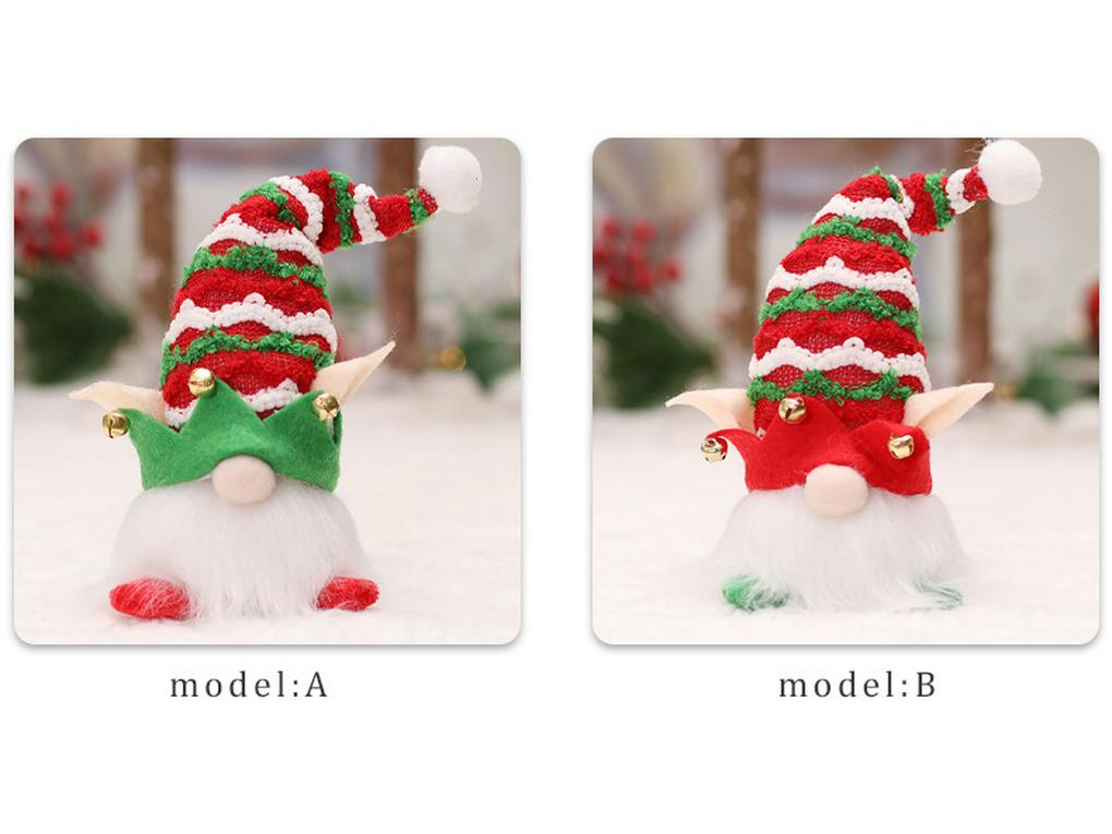 Týdenní vánoční svítící elfí panenka přívěsek figurka