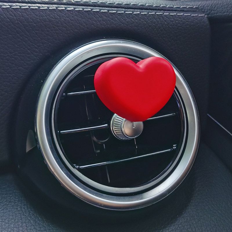 Auto Perfume Aromatherapy Cute Heart Panda Panda Car Fragrant Stone Interior Air Conditioning Outlet Decorations Single Rounded Heart