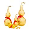 Smooth Copper Gourd Ornament 4/4.5 Inch Wealth Gourd Figurine Brass Gourd Statue  Fengshui