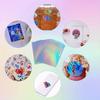 20X A4 Size Sheets Waterproof PVC Sticker Adhesive Craft Decal Rainbow Glitter Removable for Home Decoration