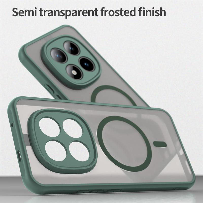 

For Xiaomi POCO M8 M8 Pro Case Semi-Transparent Frosted Matte PC+TPU Anti-fingerprint Translucent Cover for Poco M8 Poco M8 Pro
