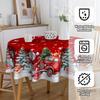 Festive Snowman Round Tablecloth for Holiday Dining Picnic Heat Resistant Stain Proof Decor