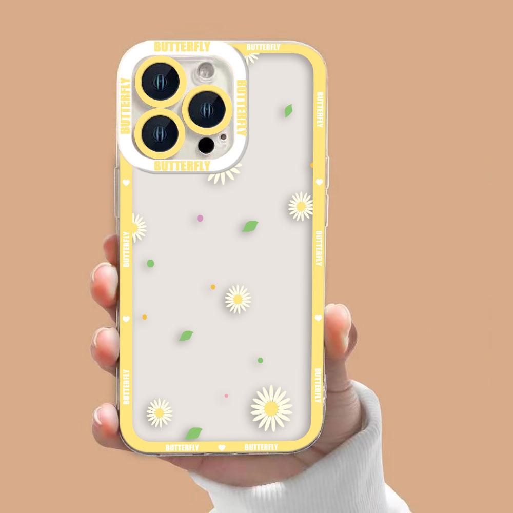 Beautiful Butterfly Flowers Clear Phone Case For Xiaomi 15 15T POCO X7 X6 X5 X4 X3 NFC GT F3 F5 M7 M4 M3 11 11T LITE Case Cover